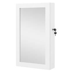 Armadio per gioielli a muro chiudibile a chiave con specchio - H67 cm