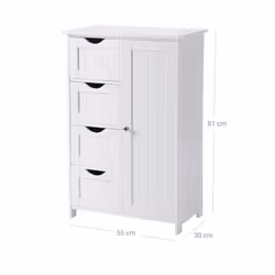 Vasagle LHC41W credenza per soggiorno 1 porta/porte - Vista aggiuntiva 7