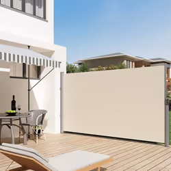 Songmics GSA185E tenda parasole Poliestere Beige Retrattile Tenda da sole laterale - Vista aggiuntiva 2