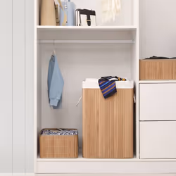 Songmics LCB10Y porta biancheria Rettangolare Bamboo Legno - Vista aggiuntiva 4