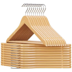 Songmics - Set di 20 gruccie con tacche, barra dei pantaloni -L44,5 x H23 cm