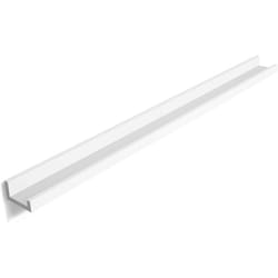 Songmics - Mensole a Muro di Legno per Cornici e Libri, Ripiani da Esposizione con Montaggio Invisibile, 110 x 10 cm, mdf Bianco