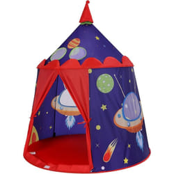 Songmics - Tenda da Gioco Castello con Astronavi per Ragazzi e Bambini, Casetta dei Giochi per Interni ed Esterni, Tenda Portatile con Borsa da