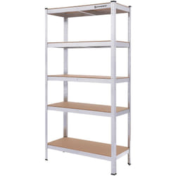 Songmics - Scaffalatura Resistente, Scaffale a 5 Ripiani Regolabili, 180 x 90 x 40cm, Max. Carico di 875 kg (175 kg a Ripiano), in Garage, Cantina,