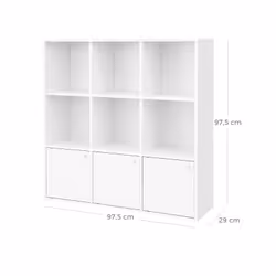Vasagle LBC33WT credenza per soggiorno 3 porta/porte - Vista aggiuntiva 7