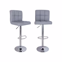 Songmics LJB64G, Sedia tappezzata, Schienale tappezzato, Regolazione altezza, Girevole