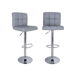 Songmics LJB64G sgabello da bar Sedia tappezzata Schienale tappezzato