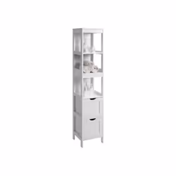 Vasagle BBC66WT armadietto di conservazione per bagno Bianco - Vista aggiuntiva 4
