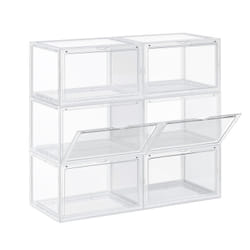 Songmics LSP06CW scarpiera Chiuso Trasparente