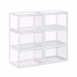 Songmics LSP06CW scarpiera Chiuso Trasparente