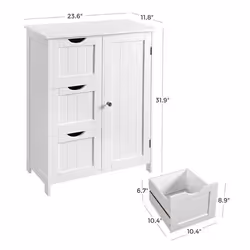 Vasagle UBBC49WT Bianco - Vista aggiuntiva 5