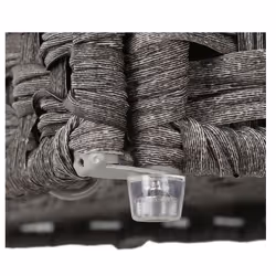 Songmics LCB51WG porta biancheria 90 L Rettangolare Cotone, Caldaie, Plastica Grigio - Vista aggiuntiva 5