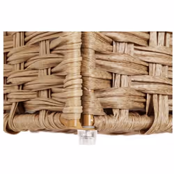 Songmics UKLCB51NL porta biancheria 90 L Rettangolare Cotone, Caldaie, Plastica Naturale - Vista aggiuntiva 5