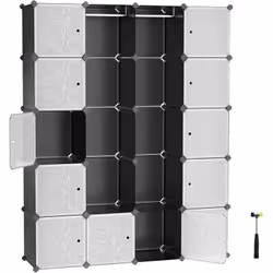 Ampio spazio; dimensioni del guardaroba: 35 x 35 x 35 cm (larghezza x altezza x profondità); capacità del guardaroba: 42,9 l; ...