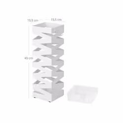 Songmics LUC16W portaombrelli Metallo Bianco - Vista aggiuntiva 6
