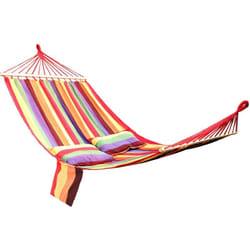 Songmics - Amaca con Barra della Serie Bali per 2 Persone Inclusi 2 Cuscini, 210 x 150 cm, Carico Utile Fino a 300 kg GDC22W