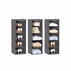 Songmics RYCH06G scatola di conservazione Quadrato Grigio