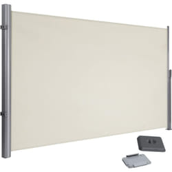 Songmics - Tenda Laterale 180 x 300cm, per Balcone e Terrazzo, Certificata da tüv süd gs, con Montaggio a Pavimento, Protezione Privacy, Parasole,