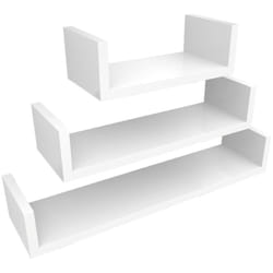 Set di 3 Mensole da parete - Bianco