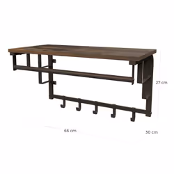 Vasagle LCR12BX appendiabiti Montabile a parete 5 gancio(i) Nero - Vista aggiuntiva 8