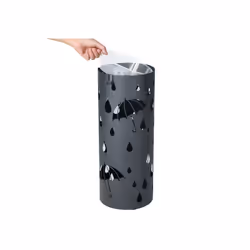 Songmics LUC23AG portaombrelli Metallo, Plastica Antracite