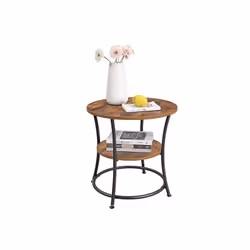 Vasagle LET56BX tavolino da caffè, comodino e consolle da soggiorno Forma rotonda 4 gamba/gambe - Vista aggiuntiva 5