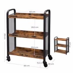 Vasagle ULRC66BX carrello di servizio ristoro - Vista aggiuntiva 4