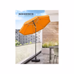 [Altezza e inclinazione regolabili] Questo ombrellone è regolabile di 50 cm in altezza e inclinabile a 30° bidirezionalmente  ...