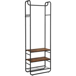 Vasagle - Appendiabiti con Scarpiera per Ingresso, Attaccapanni con Ripiani Portaoggetti, per Soggiorno, Camera da Letto, 58 x 28 x 181 cm, Stile