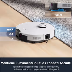 Eureka NERE10s Robot Aspirapolvere Lavapavimenti con Stazione, Pulizia Senza Sforzo per 45 Giorni, 4000Pa, Raccolta Automatica della Polvere, Autonomia 180min, Navigazione con LiDAR, WiFi/APP - Vista aggiuntiva 4