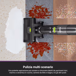Eureka NEW400 Aspirapolvere Lavapavimenti Senza Fili Intelligente,Autopulizia/Autopulente,Serbatoio Grande,Design Leggero Scopa Elettrica per Pavimenti a Piastrelle/Legno - Vista aggiuntiva 4
