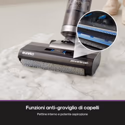 Eureka Rapidwash NEW430 Aspirapolvere e Lavapavimenti Intelligente,Aspirapolvere Lavapavimenti Senza Fili,Scopa Elettrica Design Leggero per Multisuperficie,Peli di animali domestici,Pulizia dei bordi - Vista aggiuntiva 4