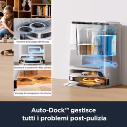 Eureka J12 Ultra Robot Aspirapolvere e Lavapavimenti con Stazione, Evitamento Ostacoli AI 3D, Autosvuotante per 75 Giorni, Autopulente, Autoasciugante del mocio a 55°C, Navigazione LiDAR, WiFi - Vista aggiuntiva 4