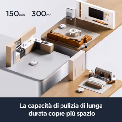 Eureka J12 Ultra Robot Aspirapolvere e Lavapavimenti con Stazione, Evitamento Ostacoli AI 3D, Autosvuotante per 75 Giorni, Autopulente, Autoasciugante del mocio a 55°C, Navigazione LiDAR, WiFi - Vista aggiuntiva 6