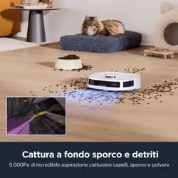 Eureka J12 Ultra Robot Aspirapolvere e Lavapavimenti con Stazione, Evitamento Ostacoli AI 3D, Autosvuotante per 75 Giorni, Autopulente, Autoasciugante del mocio a 55°C, Navigazione LiDAR, WiFi - Vista aggiuntiva 7