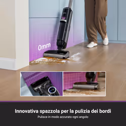 Eureka RapidWash NEW630 Aspirapolvere/lavapavimenti secco/umido,inclinazione fino a 170°,Asciugatura ad aria calda 60°,21.600pa,Autonomia 38 min,Autopulizia/anti-groviglio,Doppio serbatoio,Display LED