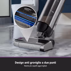 Eureka RapidWash NEW630 Aspirapolvere/lavapavimenti secco/umido,inclinazione fino a 170°,Asciugatura ad aria calda 60°,21.600pa,Autonomia 38 min,Autopulizia/anti-groviglio,Doppio serbatoio,Display LED - Vista aggiuntiva 5