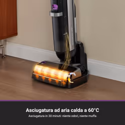 Eureka RapidWash NEW630 Aspirapolvere/lavapavimenti secco/umido,inclinazione fino a 170°,Asciugatura ad aria calda 60°,21.600pa,Autonomia 38 min,Autopulizia/anti-groviglio,Doppio serbatoio,Display LED - Vista aggiuntiva 6
