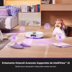 Eureka J15 Ultra Robot Aspirapolvere Lavapavimenti, Potente Aspirazione 19.000 Pa, Lavaggio Mocio ad Acqua Calda a 75℃, Mappatura con AI, Pulizia Avanzata dei Bordi, Stazione Autopulizia - Vista aggiuntiva 6