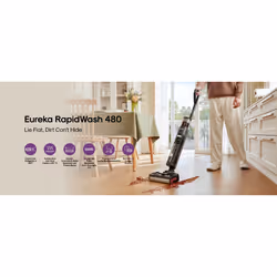 Eureka NEW480 scopa elettrica Batteria Bagnato Senza sacchetto Nero, Grigio, Viola - Vista aggiuntiva 2