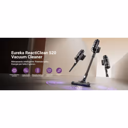 Eureka NEC 520 scopa elettrica Aspirapolvere 3-in-1 Batteria Secco Senza sacchetto 200 W Nero, Viola - Vista aggiuntiva 2