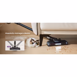 Eureka NEC 520 scopa elettrica Aspirapolvere 3-in-1 Batteria Secco Senza sacchetto 200 W Nero, Viola - Vista aggiuntiva 8