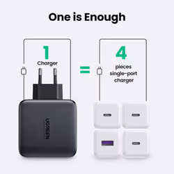 Ugreen 40747 Caricabatterie per dispositivi mobili Universale Nero AC Ricarica rapida Interno - Vista aggiuntiva 8