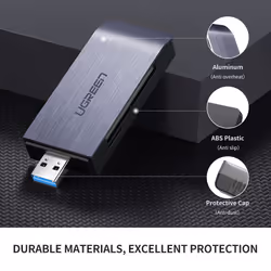 Ugreen 50541 lettore di schede USB 3.2 Gen 1 (3.1 Gen 1) Acciaio - Vista aggiuntiva 5