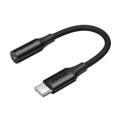 Ugreen - Adattatore per cuffie da usb-c a Mini Jack da 3,5 mm da 10 cm - nero