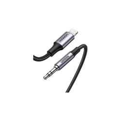 Ugreen 70509 cavo per cellulare Argento 1 m 3.5mm Lightning
