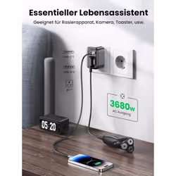 Ugreen 90613 Caricabatterie per dispositivi mobili Universale Nero AC Interno - Vista aggiuntiva 4