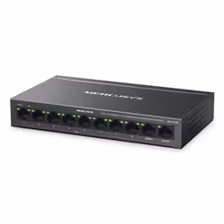 Mercusys MS110CP switch di rete Fast Ethernet (10/100) Supporto Power over Ethernet (PoE) Nero - Vista aggiuntiva 3