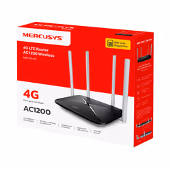 Mercusys MB135-4G router wireless Fast Ethernet Dual-band (2.4 GHz/5 GHz) Nero - Vista aggiuntiva 4