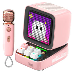 Divoom Ditoo-Mic Mini Altoparlante portatile mono Rosa 15 W